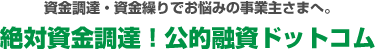 絶対資金調達！公的融資ドットコム